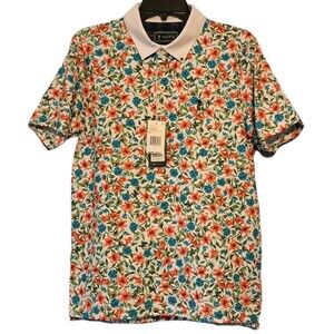 William Murray Golf Polo Shirt Mens SMALL Little Shop of Florals NEW NWT